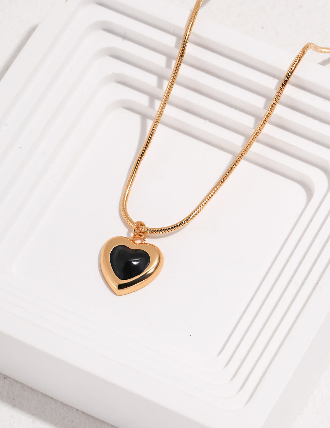 Gilded Heart Pendant Necklace