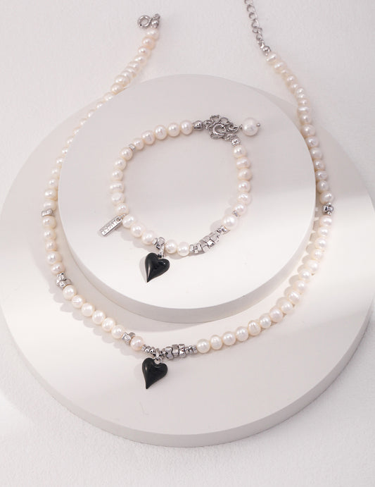 Heart of Pearl Jewelry Set