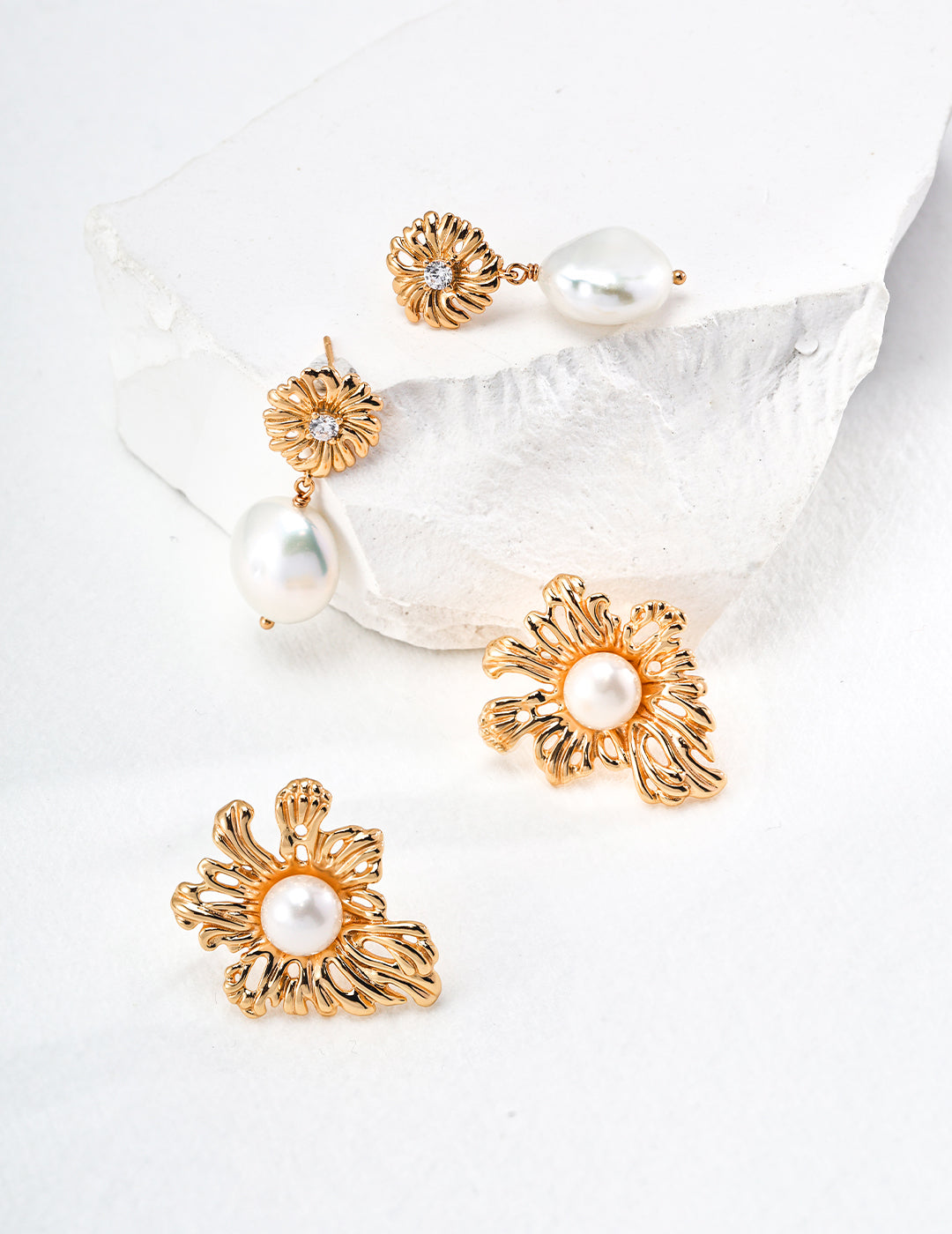 Sunburst Pearl Studs