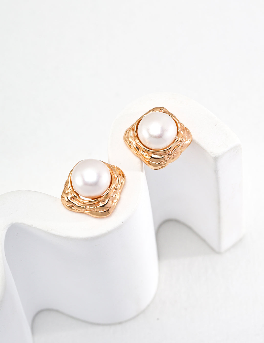 Pearl Square Earrings