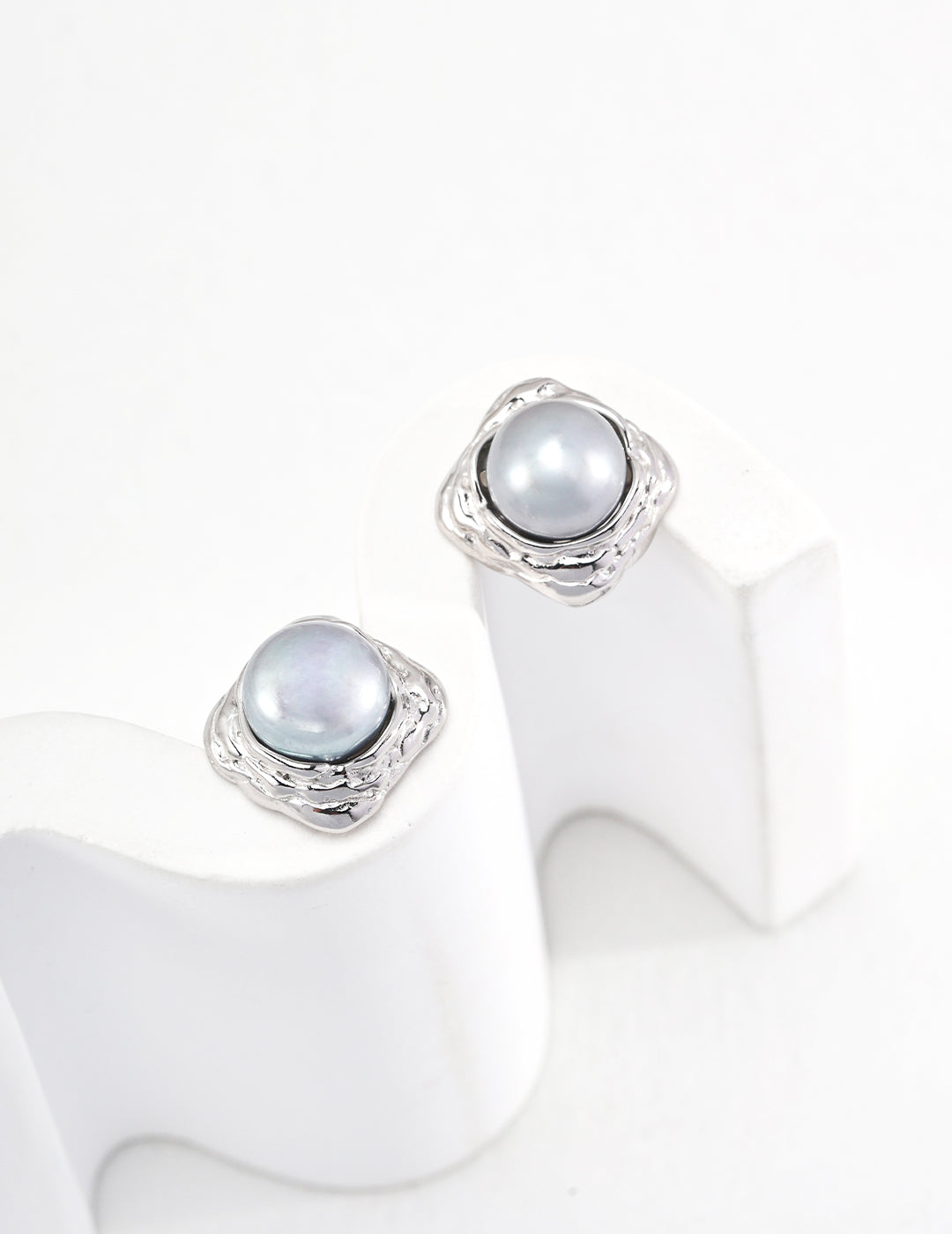 Pearl Square Earrings