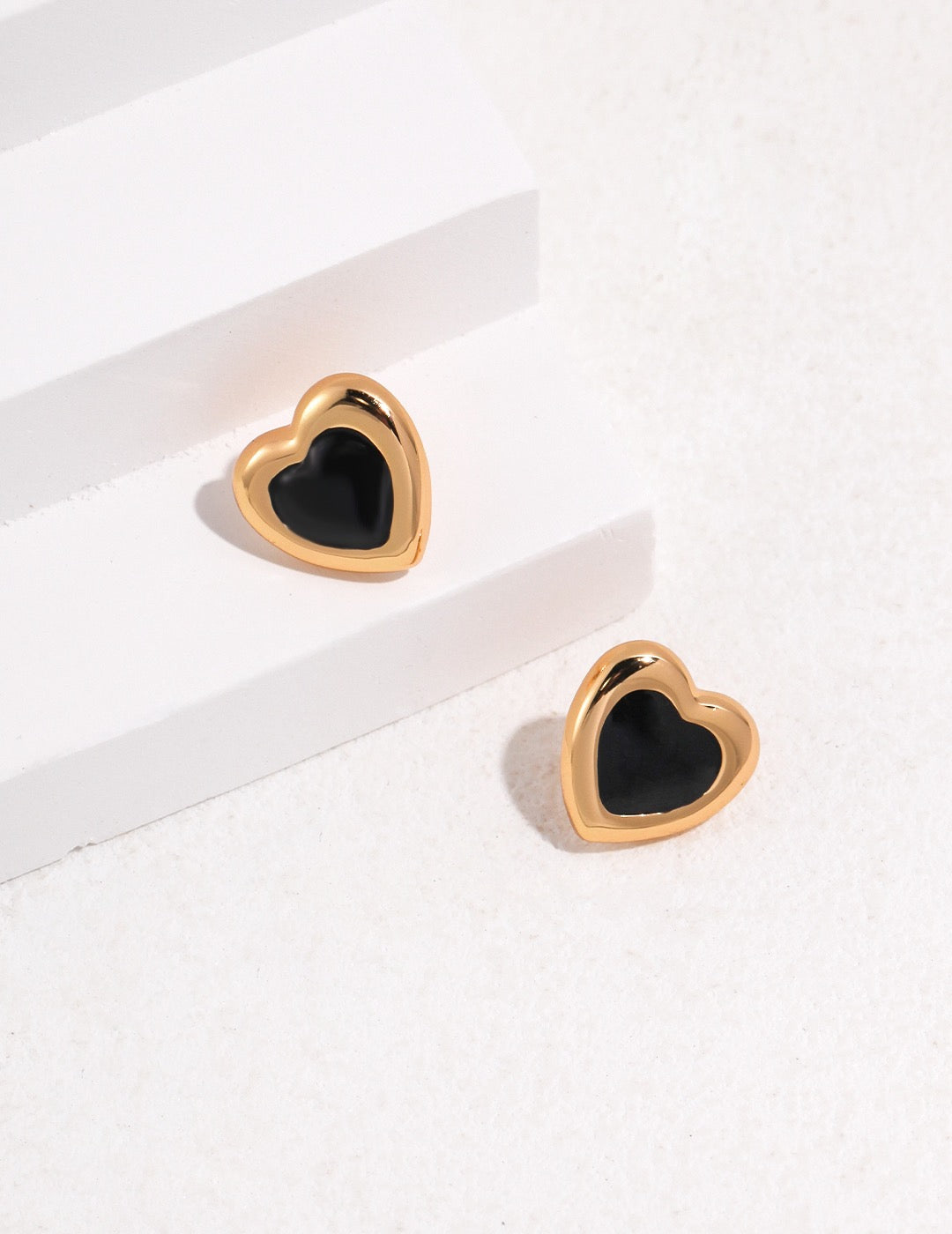 Gilded Heart Earrings