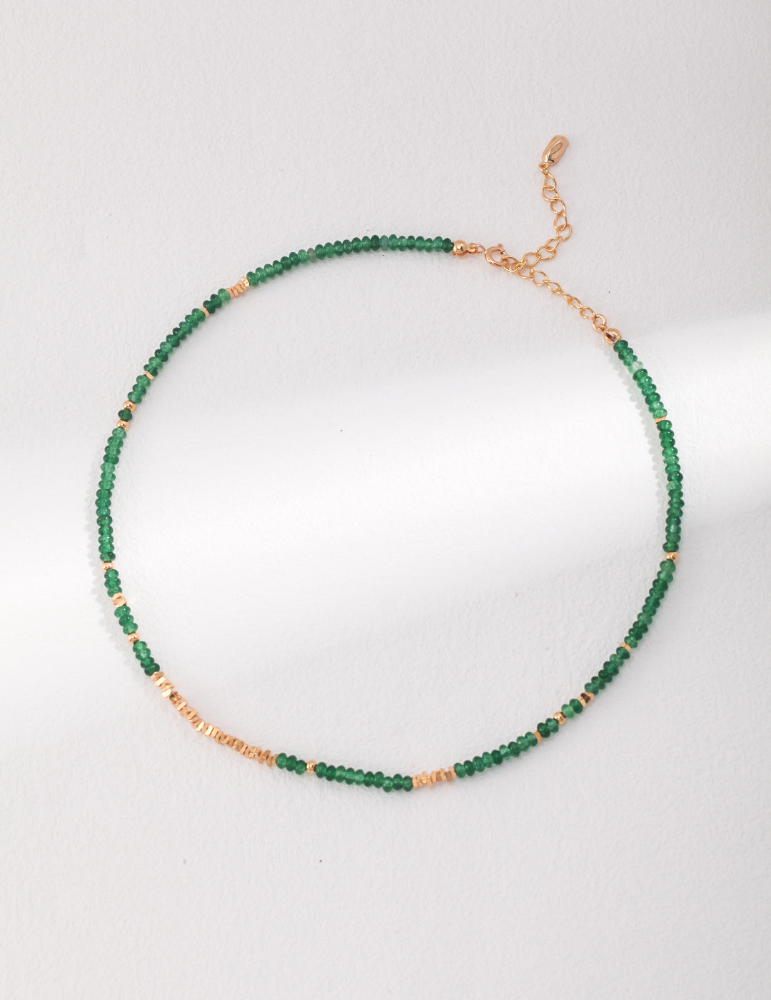 Emerald & Gold Accent Necklace