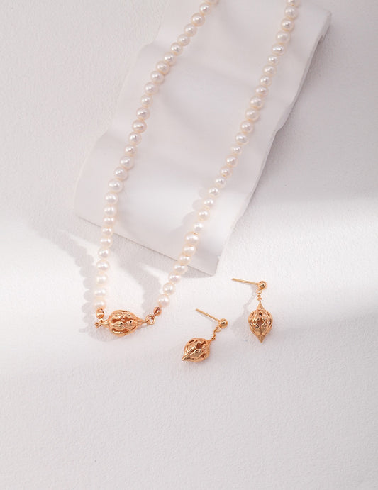 Golden Blossom Jewelry Set