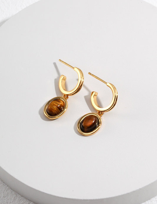 Tiger Eye Earrings